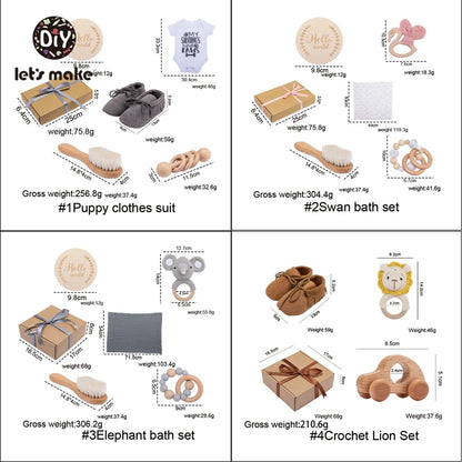 Baby Bath Towel Cotton Blanket Brush Gift Products