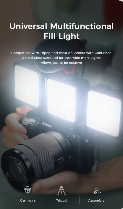 VIJIM LED Camera Light Lamp Photography