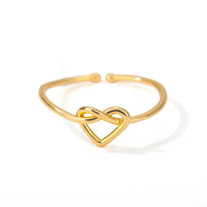 Couple Heart Stainless Steel Rings