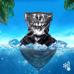Load image into Gallery viewer, 3D Skull Summer Hanging Ear Triangle Scarf

