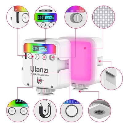 Ulanzi VL49 Full Color RGB LED Video Light