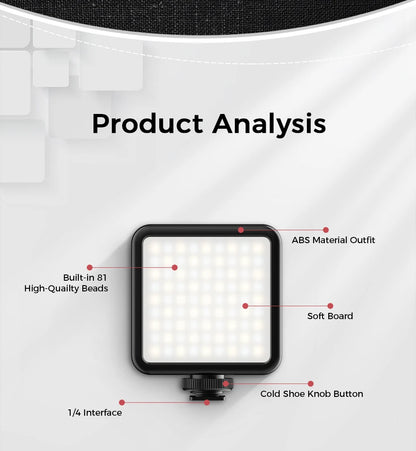 VIJIM LED Camera Light Lamp Photography