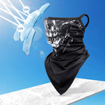 Load image into Gallery viewer, 3D Skull Summer Hanging Ear Triangle Scarf
