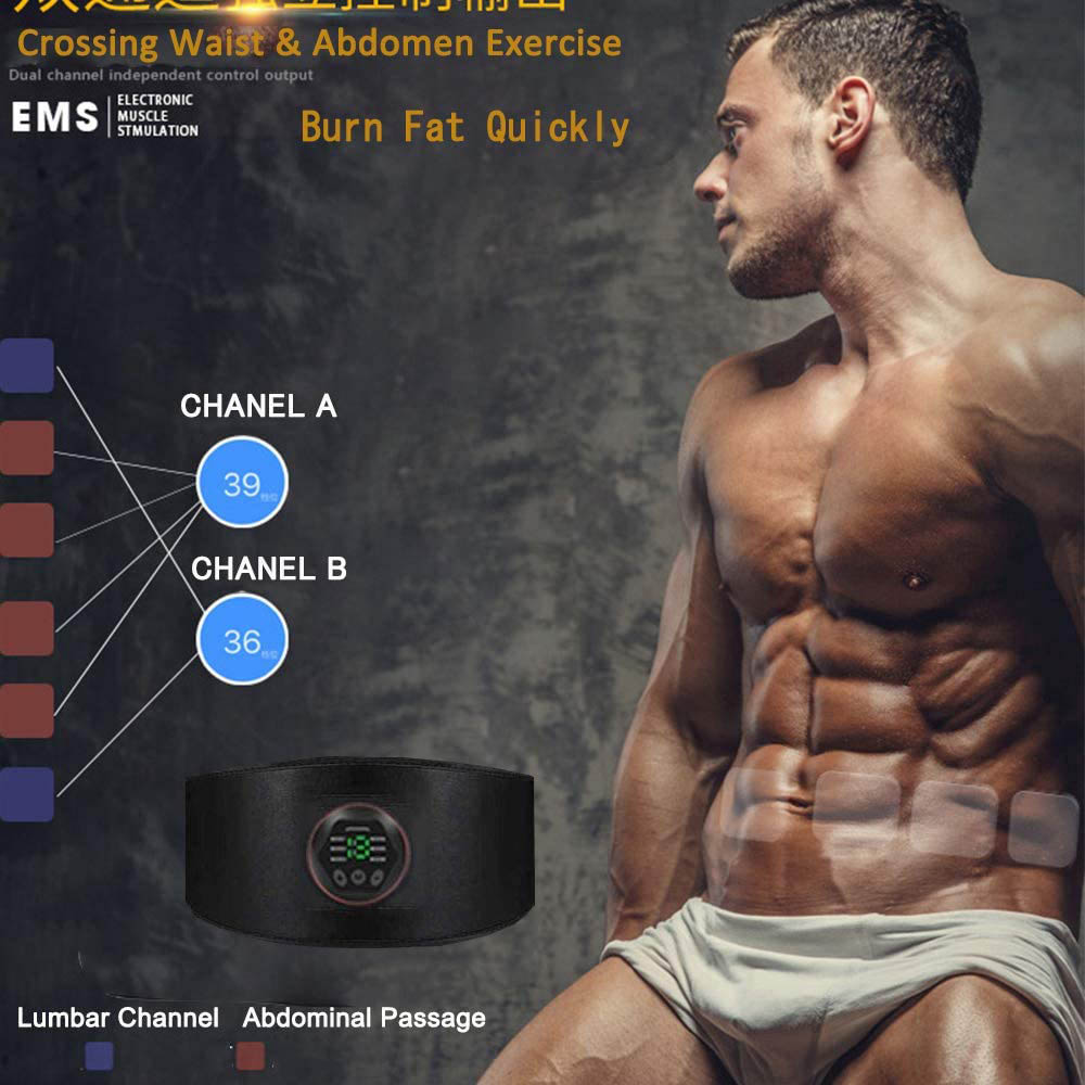 Muscle Stimulation Belt Electric ABS Stimulator Trainer - BestShop