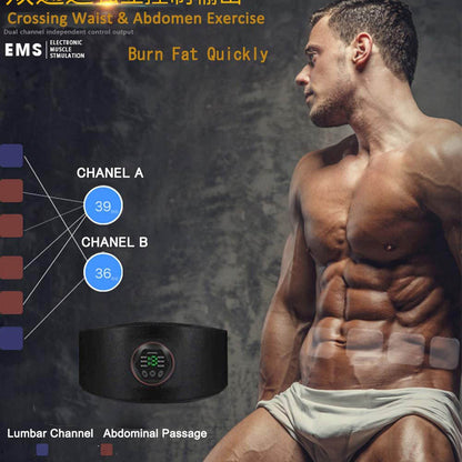 Muscle Stimulation Belt Electric ABS Stimulator Trainer - BestShop