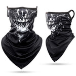 Load image into Gallery viewer, 3D Skull Summer Hanging Ear Triangle Scarf
