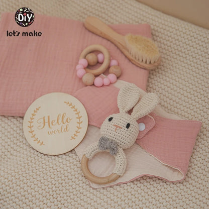 Baby Bath Towel Cotton Blanket Brush Gift Products