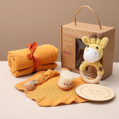 Baby Bath Towel Cotton Blanket Brush Gift Products