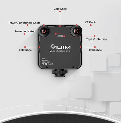 VIJIM LED Camera Light Lamp Photography
