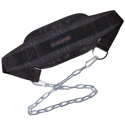 Thick Neoprene Weight Lifting Belt with Chain Dipping Belt - BestShop