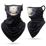 Load image into Gallery viewer, 3D Skull Summer Hanging Ear Triangle Scarf
