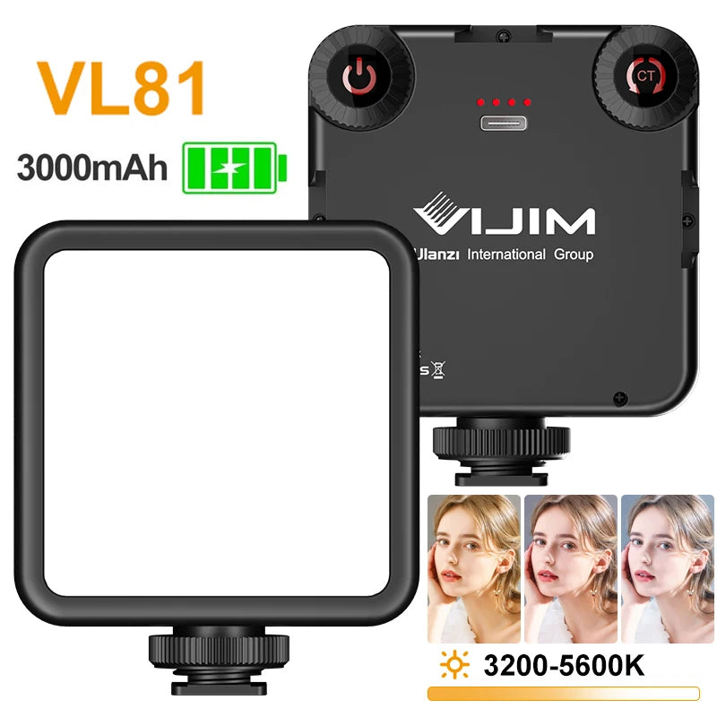 VIJIM LED Camera Light Lamp Photography