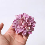 Load image into Gallery viewer, 5PCS Dahlia Artificial Silk Flowers Heads For Wedding Home Decoration DIY Wreath Gift Box Scrapbooking Craft Fake Flower Head
