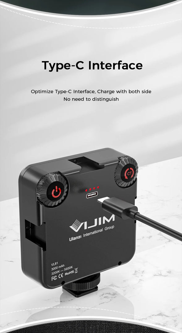 VIJIM LED Camera Light Lamp Photography