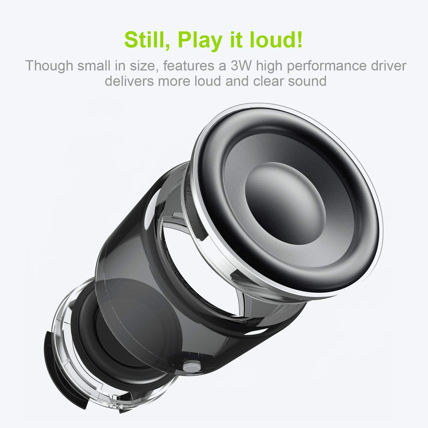 EWA A106 Pro Mini Bluetooth Speaker with Custom Bass Radiator - BestShop