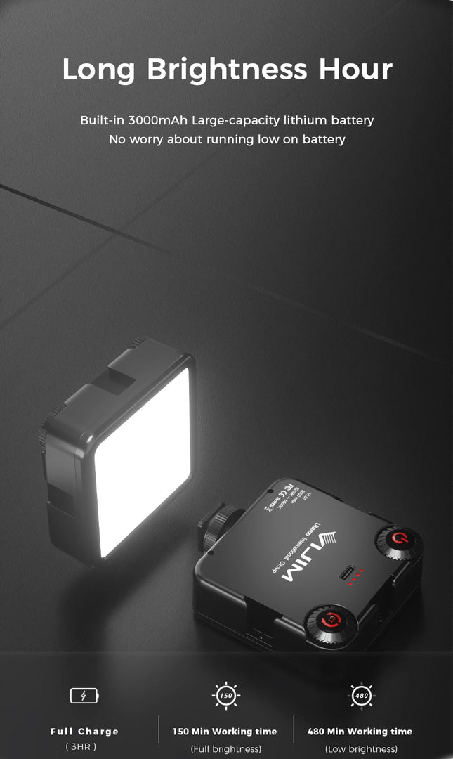 VIJIM LED Camera Light Lamp Photography