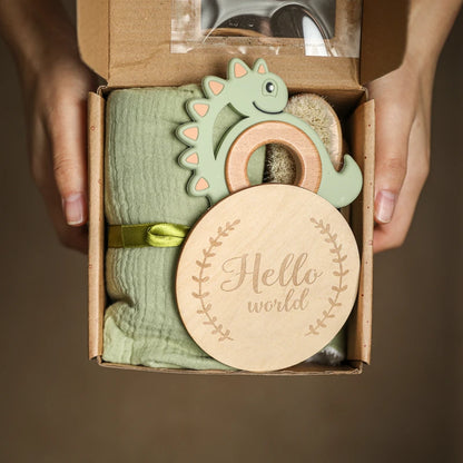 Baby Bath Towel Cotton Blanket Brush Gift Products