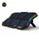 Load image into Gallery viewer, Coolcold Gaming RGB Laptop Cooler 12-17 Inch Led Screen - BestShop
