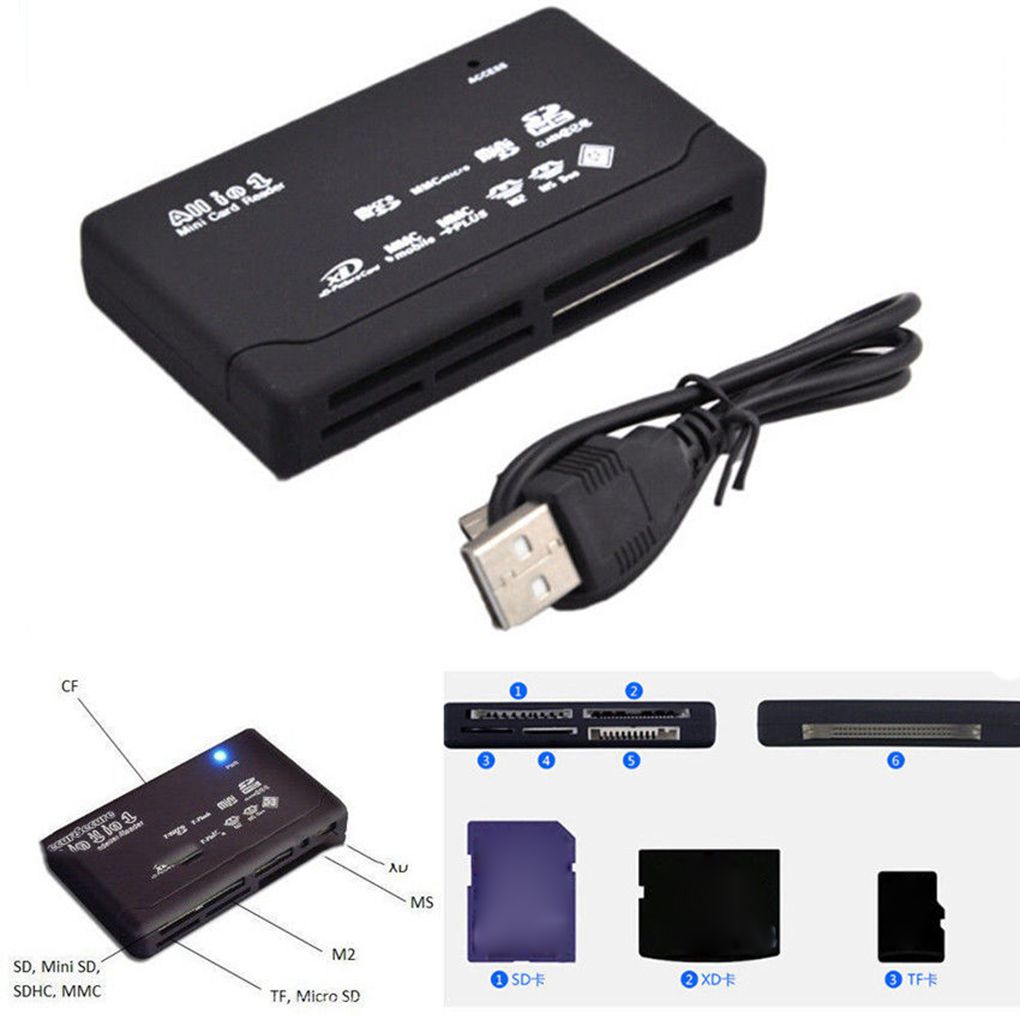 All In One Card Reader USB 2.0 SD Card Reader Adapter - BestShop