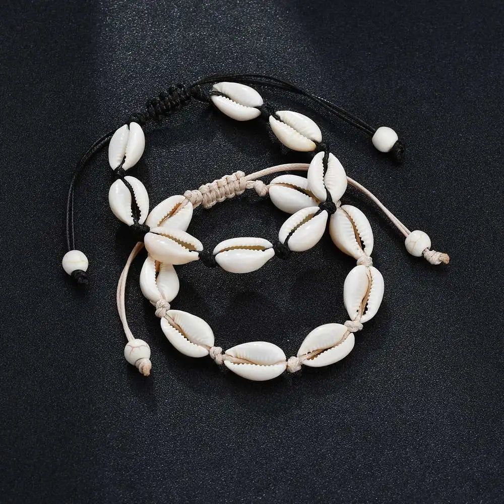 Bohemian Natural Sea Shell Charm Bracelets