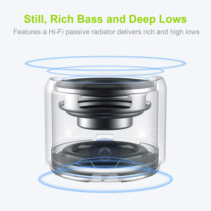 EWA A106 Pro Mini Bluetooth Speaker with Custom Bass Radiator - BestShop