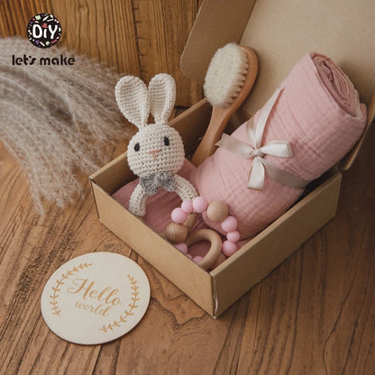 Baby Bath Towel Cotton Blanket Brush Gift Products