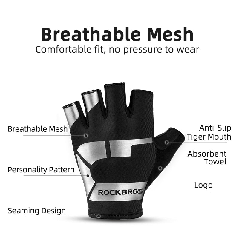 Cycling Gloves Half Finger Shockproof Wear - BestShop