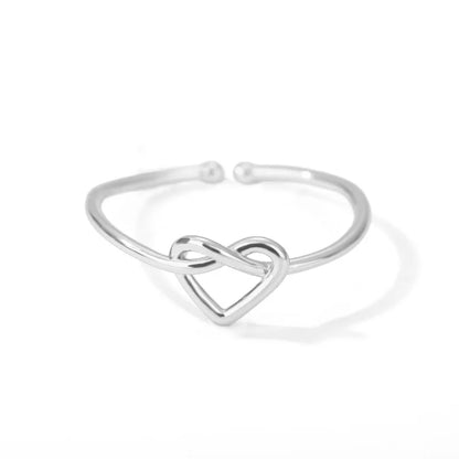 Couple Heart Stainless Steel Rings
