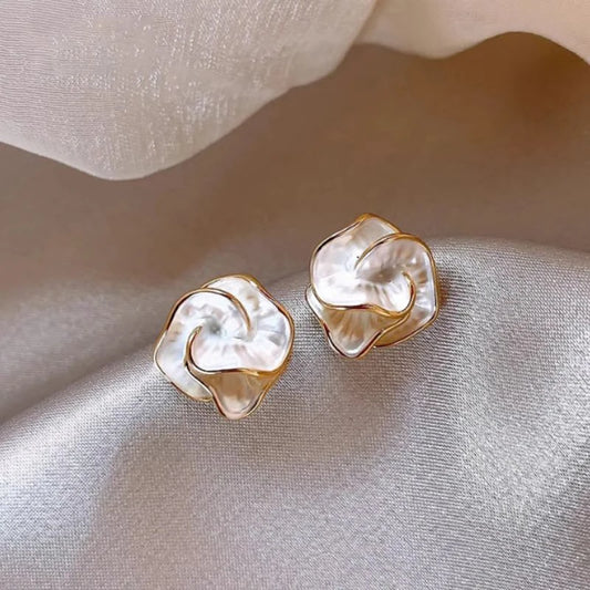 Delicate Camellia Stud Earring