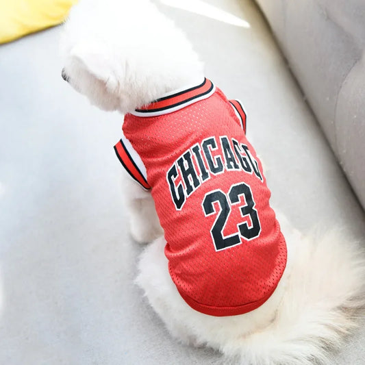 Mesh Breathable Basketball Dog Clothes
