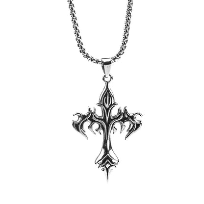 ZAKOL Hip Hop Cross Pendant Necklace