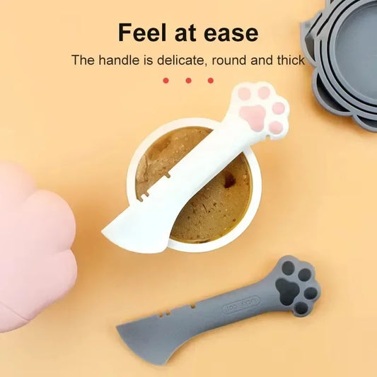 Long handled pet canned food spoon