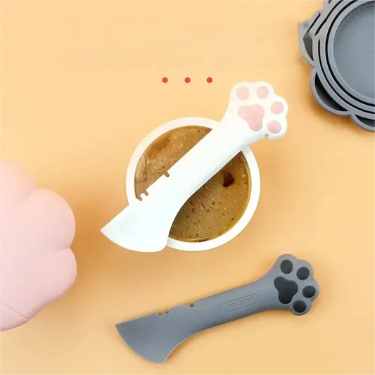 Long handled pet canned food spoon