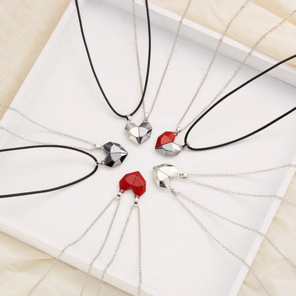 Magnetic Heart Couple Necklace