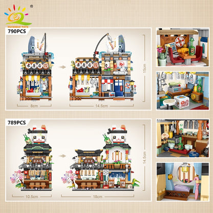 HUIQIBAO City Mini Chinese Street View Grocery Store - BestShop
