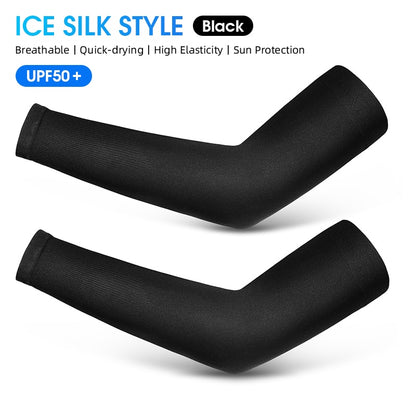 Arm Sleeves Ice Fabric Breathable Quick Dry - BestShop