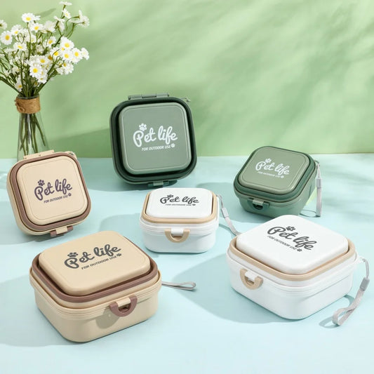 Thickened Folding Pet Bowls