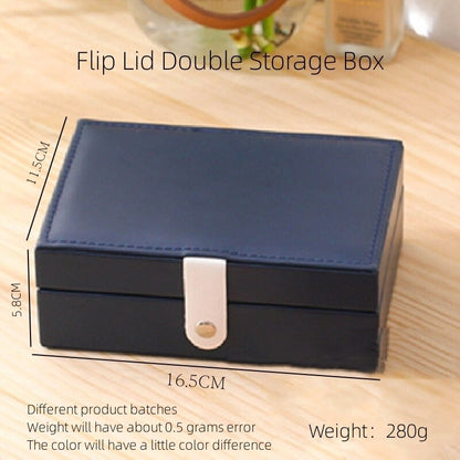 Double Layer Storage Portable Jewelry Box - BestShop