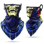 Load image into Gallery viewer, 3D Skull Summer Hanging Ear Triangle Scarf

