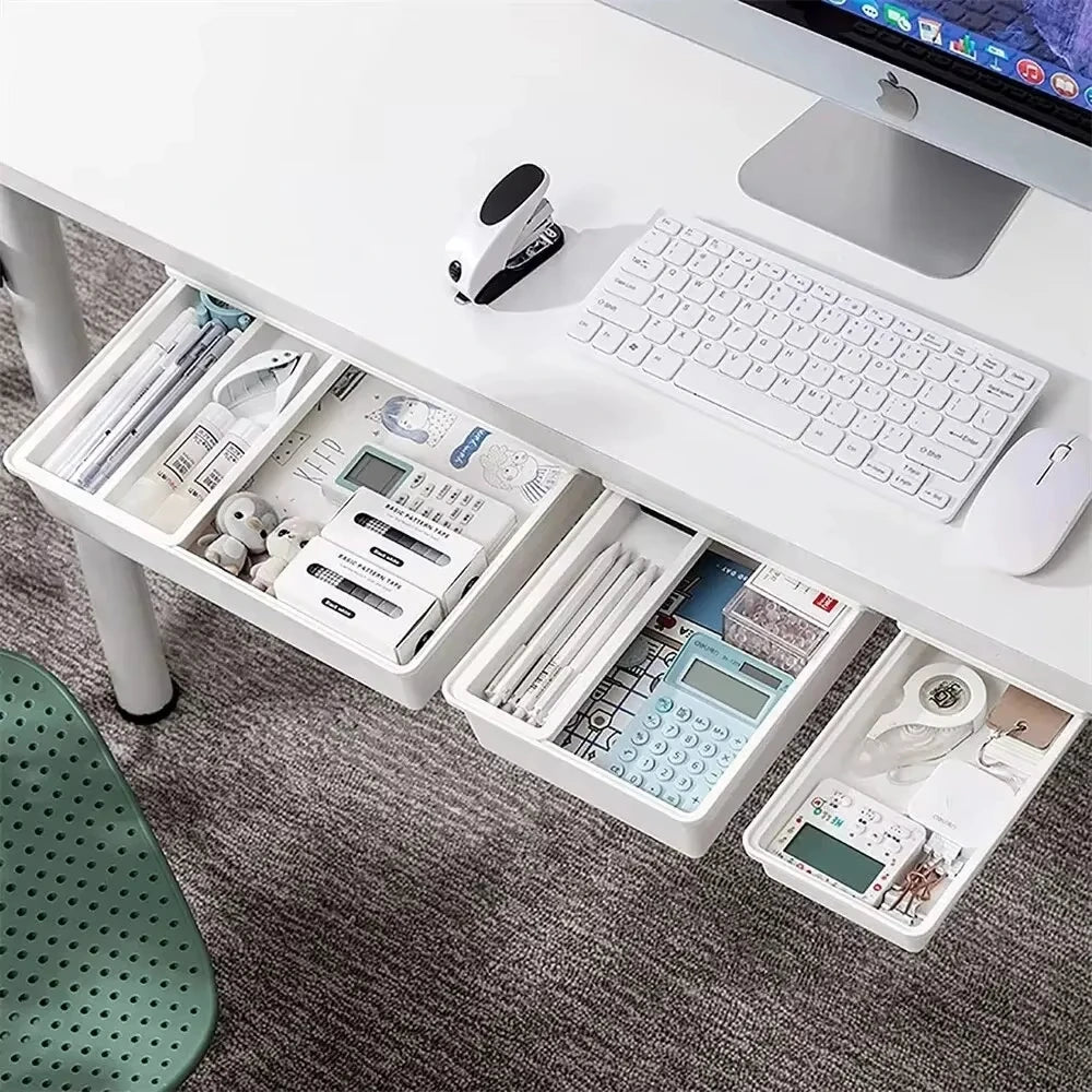 Hidden Storage Box Desk Storage Drawer