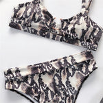 Load image into Gallery viewer, Snake Print Micro High-Waist Bikini - BestShop
