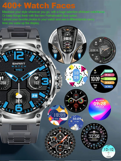 AMOLED Men GPS Track Smart Watch