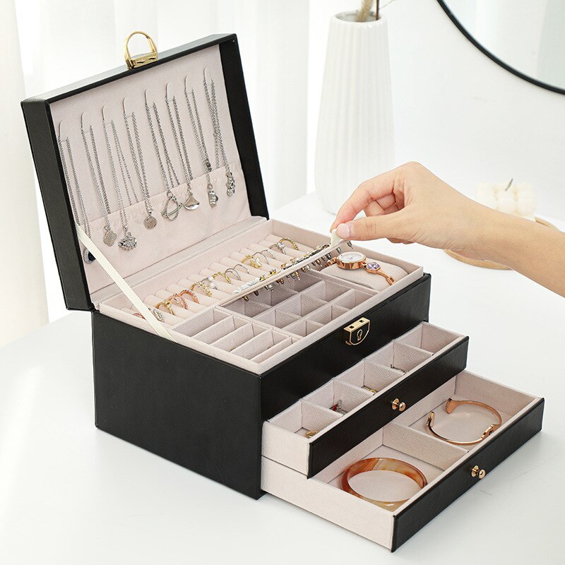 Large Jewelry Storage Box Multi-Layer Organizer - BestShop