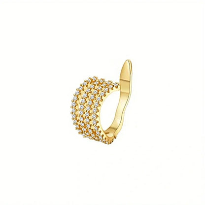 Cute Metal Leaf Earcuff Clip-On Earring