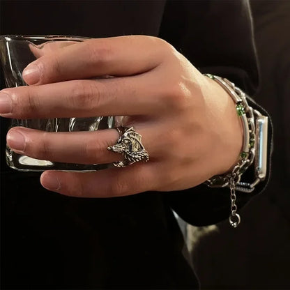 Dragon Rings Gothic Punk Style