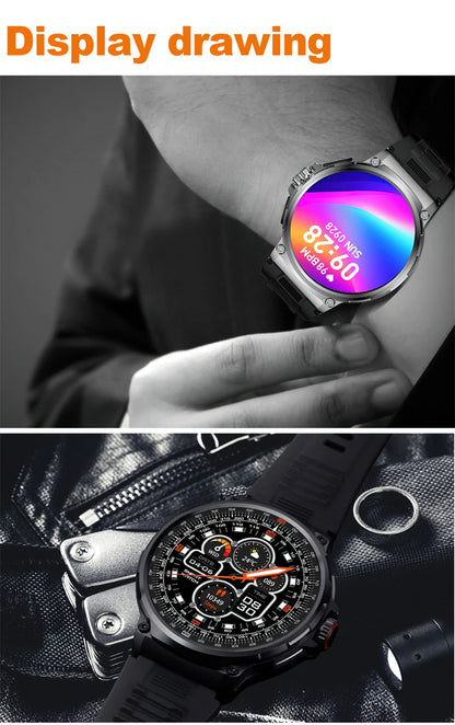 AMOLED Men GPS Track Smart Watch