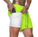 Load image into Gallery viewer, Men Running Shorts Summer Sportswear Double-deck Short Pant - BestShop
