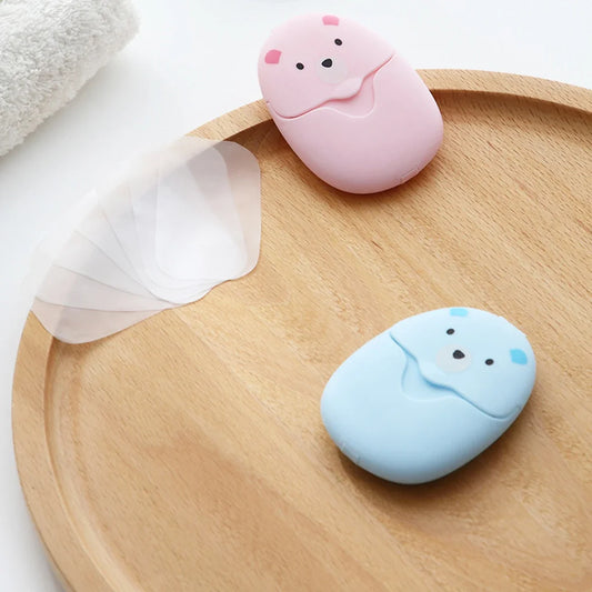 50pcs Water-Soluble Paper Soap Sheets