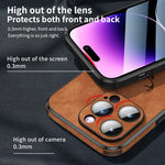 Load image into Gallery viewer, Luxury Deer Leather Phone Case For iPhone 14 13 12 Pro Max - BestShop
