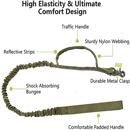 Durable Tactical Dog Collar and Leash